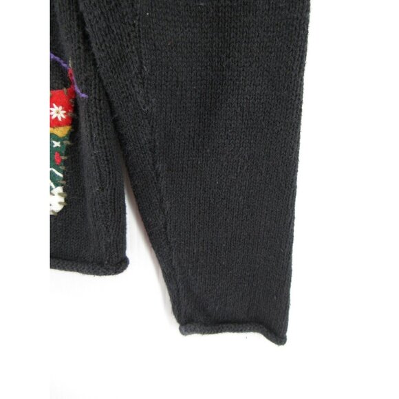 VINTAGE Rebecca Stone Sweater Small Cardigan Art Cottage Cooking 90s - Picture 3 of 11